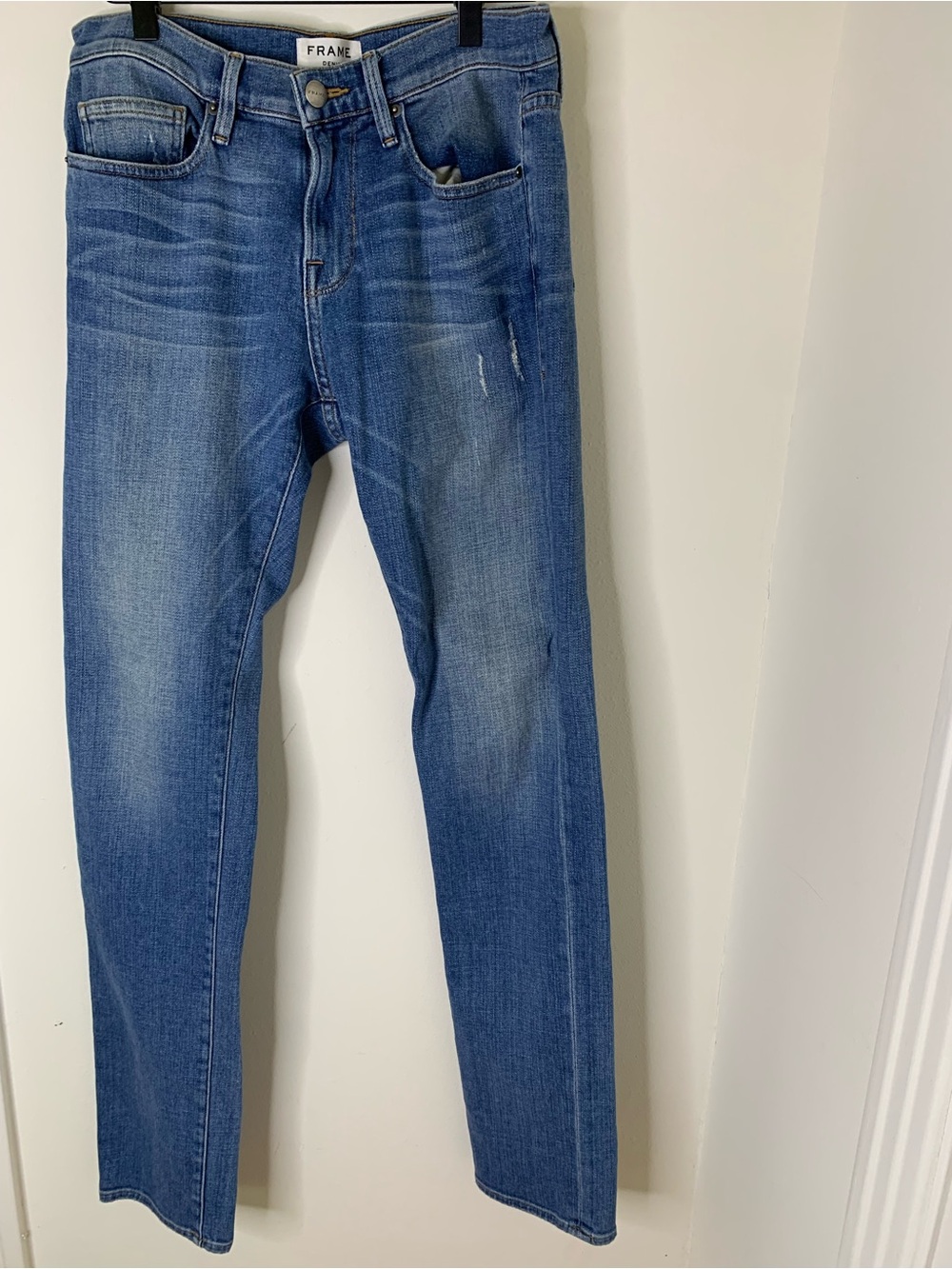 Frame jeans Straight waist 30 Mens L’Homme LMH838 Medium Blue Wash